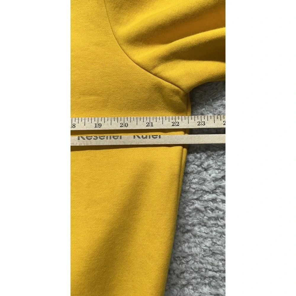 FILA Yellow Sweatshirt‎ Hoodie Kangaroo Pocket Logo Pullover Athletic Medium